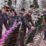 Возложение венков к мемориалу павшим в годы Великой Отечественной войны