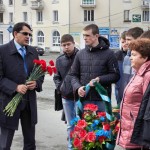 Мэр Краснотурьинска А. Устинов поздравляет всех с праздником. Фото: Вадим Аминов "ВК"