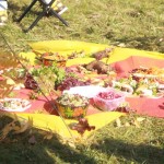 Кто-то из команд расположил блюда прямо на поляне. Фото: Алеся Копылова, "ВК". 